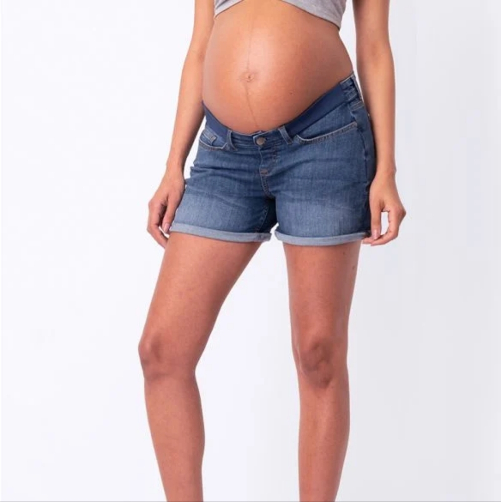 NWT 🐣 Seraphine Maternity Jean Shorts